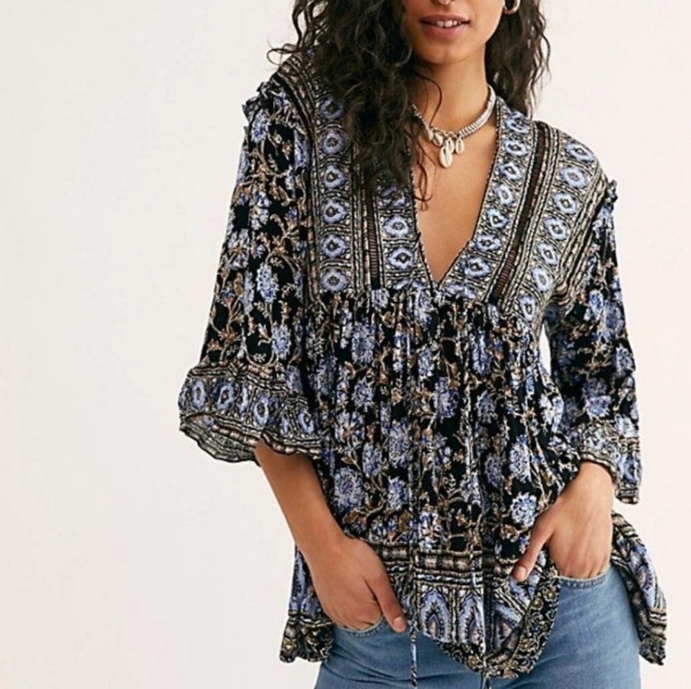 Free People Moonlight Dance Tunic Top NEW Size XS